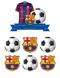 DIY Taarttopper FC Barcelona - 15cm 2