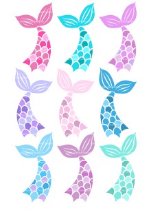 DIY Taarttopper Zeemeermin Staarten - 16cm 2