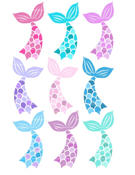DIY Taarttopper Zeemeermin Staarten - 16cm