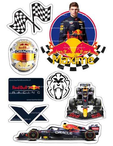 DIY Taarttopper Max Verstappen - 13cm