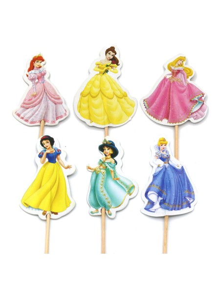 CakeDeco Cupcake Toppers Prinsessen - 24st