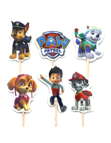 CakeDeco Cupcake Toppers Paw Patrol - 24st