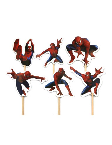 CakeDeco Cupcake Toppers Spiderman - 24st