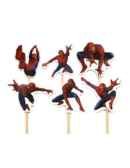 CakeDeco Cupcake Toppers Spiderman - 24st