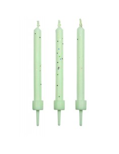 PME Kaarsen Glitter Wit -10st-