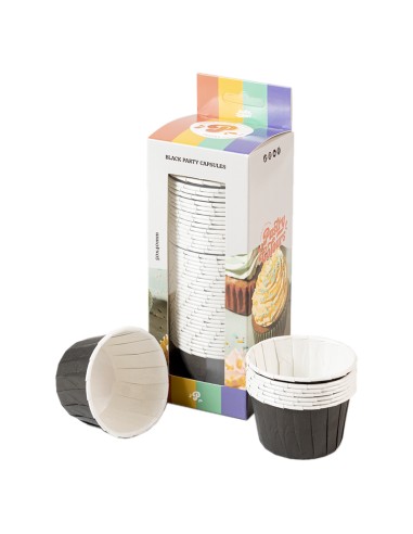 Baking Case Cup Zwart -50st-