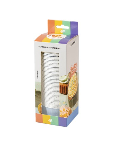 Baking Case Cup Blauw -50st-