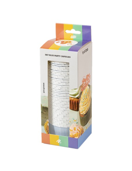 Baking Case Cup Blauw -50st-