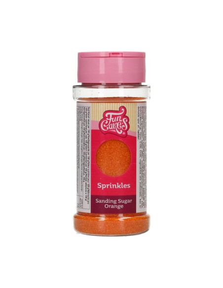 FunCakes Gekleurde Fijne Suiker Oranje -80gr-