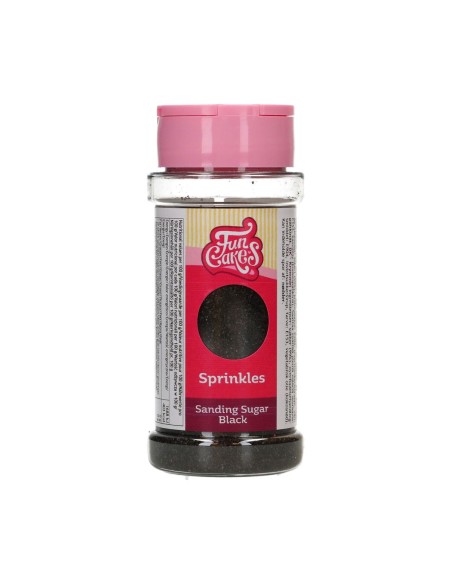 FunCakes Gekleurde Fijne Suiker Zwart -80gr-