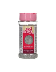 FunCakes Gekleurde Fijne Suiker Zilver -80gr- 2