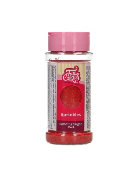 FunCakes Gekleurde Fijne Suiker Rood -80gr-