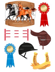 DIY Taarttopper Paarden - 13cm 2