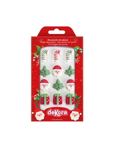 Dekora Suikerdecoratie Kerst -12st-
