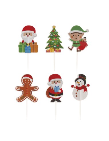 Dekora Cupcake Toppers Kerst -30st-