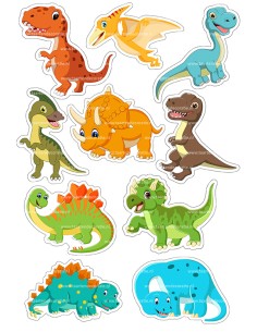 DIY Taarttopper Dino's 2