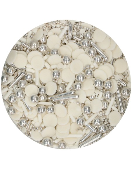 FunCakes Sprinkle Medley Silver Chic -60gr- 