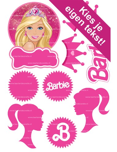 DIY Taarttopper Barbie - 13cm