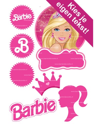 DIY Taarttopper Barbie - 16cm