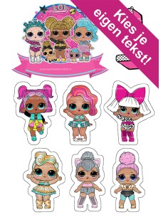 DIY Taarttopper LOL Surprise 1 - 13cm