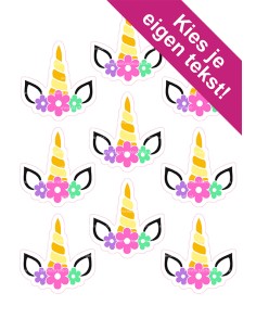 DIY Taarttopper Unicorn Hoorntjes