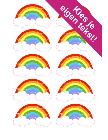 DIY Taarttopper Regenbogen