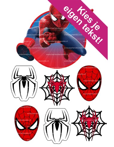 DIY Taarttopper Spiderman 1 - 16cm