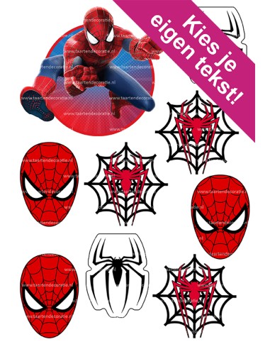 DIY Taarttopper Spiderman 1 - 13cm