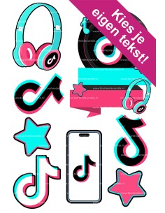 DIY Taarttopper TikTok 3 - 16cm