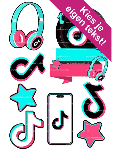 DIY Taarttopper TikTok 3 - 16cm