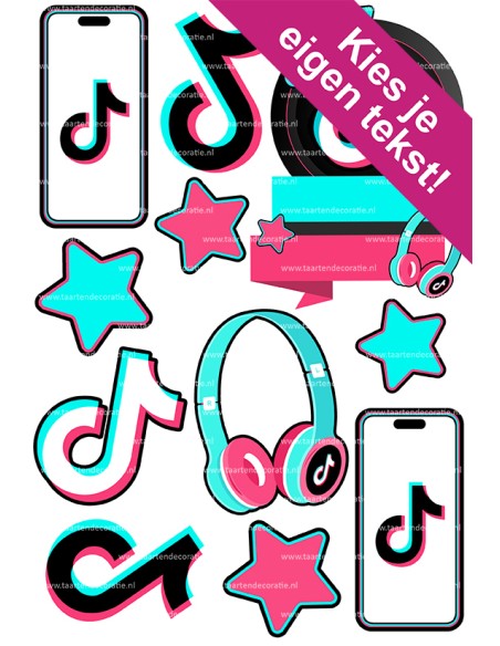 DIY Taarttopper TikTok 3 - 14cm