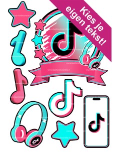 DIY Taarttopper TikTok 1 - 16cm