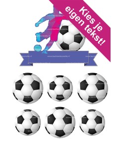 DIY Taarttopper Voetbal
