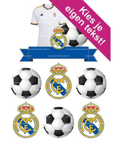 DIY Taarttopper Real Madrid - 15cm