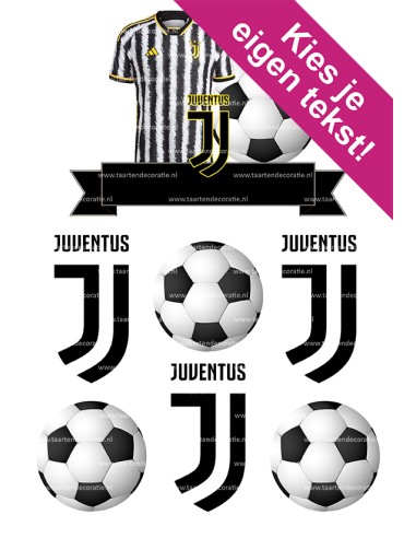 DIY Taarttopper Juventus - 15cm