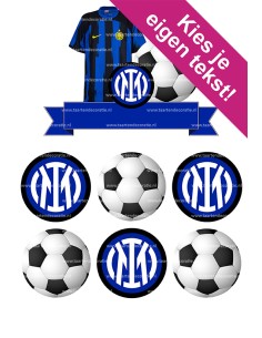DIY Taarttopper Inter Milan - 15cm