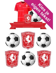 DIY Taarttopper FC Twente - 15cm