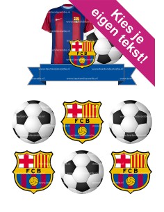 DIY Taarttopper FC Barcelona - 15cm