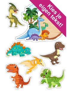 DIY Taarttopper Dino's - 16cm
