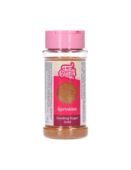 FunCakes Gekleurde Fijne Suiker Goud -80gr-