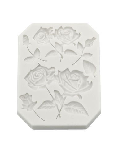 CakeDeco Siliconen Mal Rozentakken //