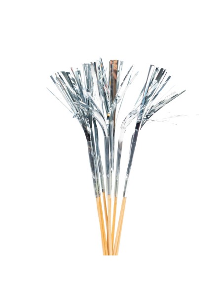 Cupcake Toppers Folie Zilver -10st-