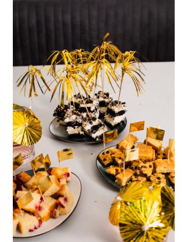 Cupcake Toppers Folie Goud -10st-