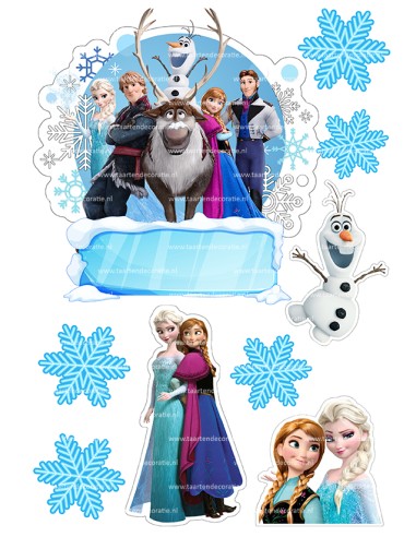 DIY Taarttopper Frozen 1 - 16cm