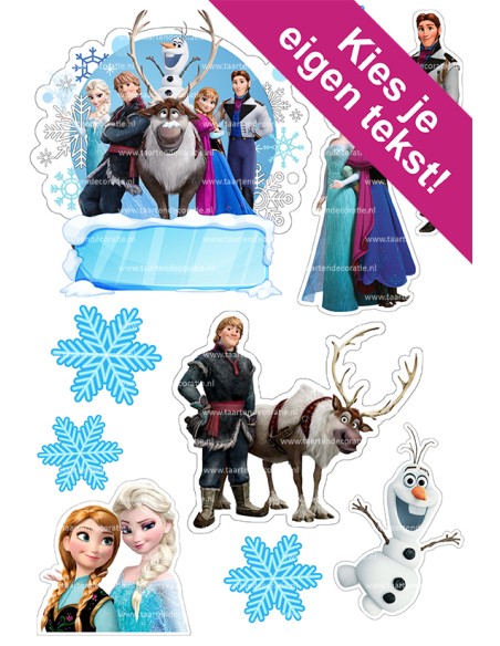 DIY Taarttopper Frozen 1 - 13cm