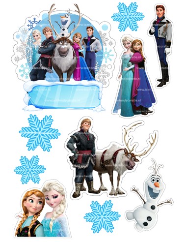 DIY Taarttopper Frozen 1 - 13cm