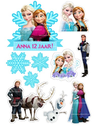 DIY Taarttopper Frozen 2 - 13cm
