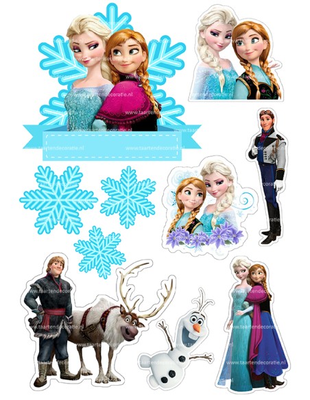 DIY Taarttopper Frozen 2 - 13cm