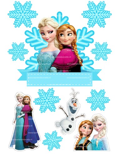 DIY Taarttopper Frozen 2 - 16cm