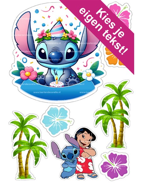 DIY Taarttopper Lilo & Stitch 1 - 16cm